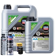Motoröl 5W30 LIQUI MOLY Special Tec Aa 6L+HENGST Ölfilter +Spülung +Cera Tec