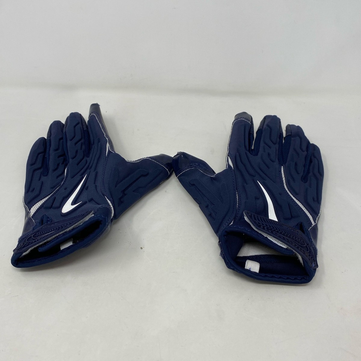Nike Superbad 7.0 Football Gloves Navy/White Medium | eBay