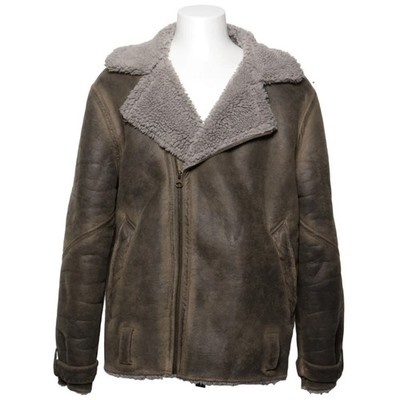 Topman, Shearling Jacke, Herren, Größe: L, Grau, Polyester, Einfarbig #ivJ