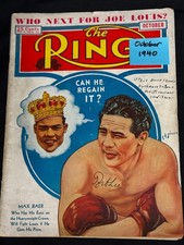 1940 ‘The Ring’ Boxing Magazine/Max Baer/Joe Lewis Who is Next for Joe Louis?