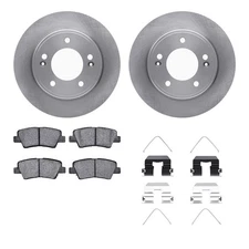 WFWH1-03080 R1 Concepts Brake Disc and Pad Kits 2-Wheel Set Rear for Kia Soul