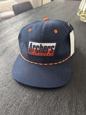 Utah Archers PLL Lacrosse Club SnapBack Hat Cap Premier Professional Navy Orange