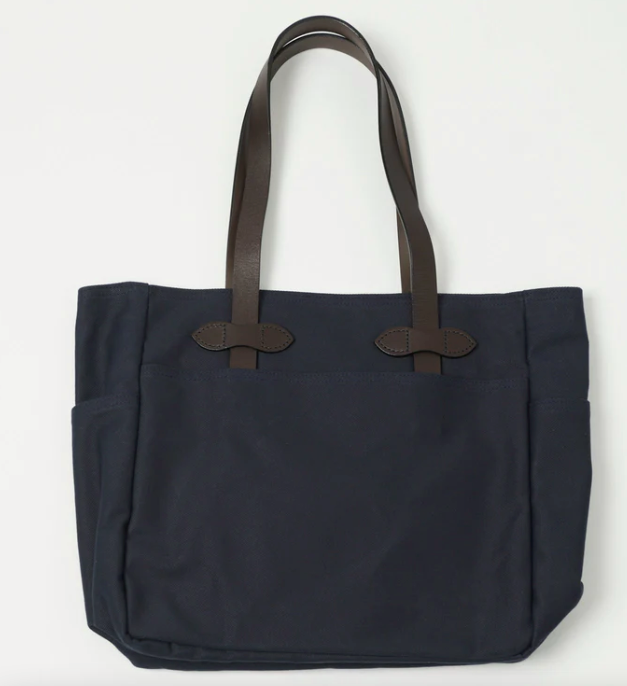 Filson Rugged Twill Tote Bag w Out Zipper Leather Cotton Canvas