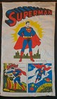 1966 - RARE COMPLETE DC Comics Superman National Periodical Cloth Banner Pennant — photo 1