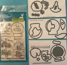 Lawn Fawn Snow Globe Scenes stamp/die set with shaker dies add-on. 