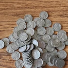 Buffalo Nickel 1934 Circulated Lot 5C Copper Native American Buffalo Design Coin