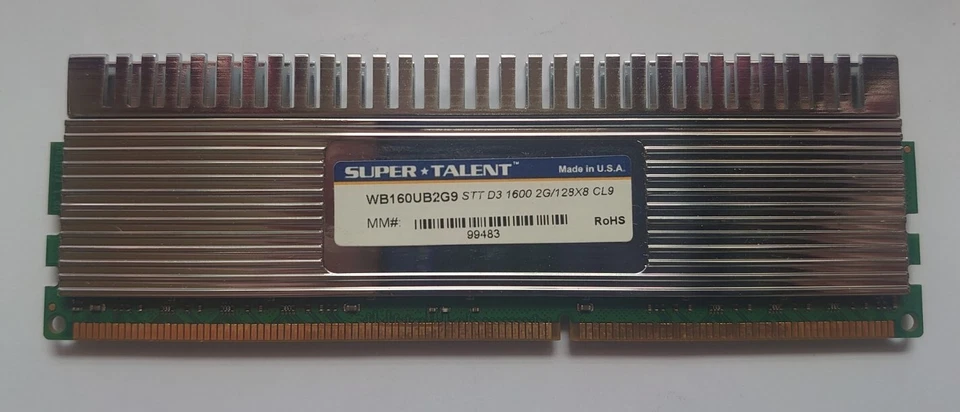 2GB Supertalent DDR3 1600Mhz With Metal Cooler - Image 2 of 2