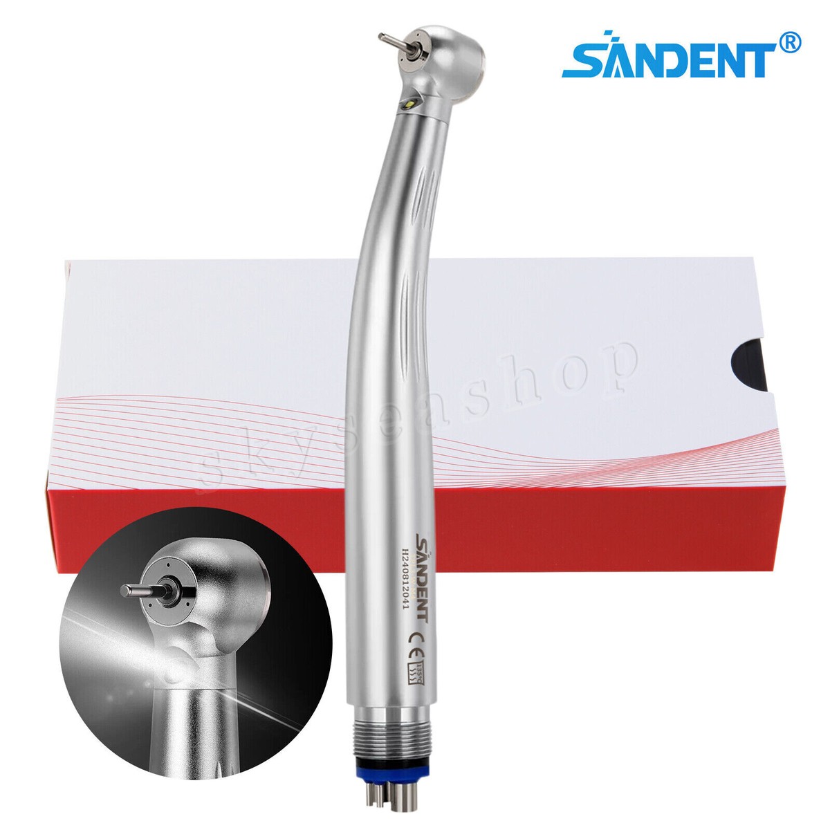 do364⭐︎ Torque Dental LED E-generator 3 Spray High Speed Handpiece