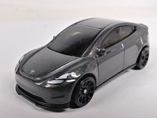 Tesla Model Y Hot Wheels 2023 HW Green Speed #37 Metallic Silver 10SP 1:64 Loose