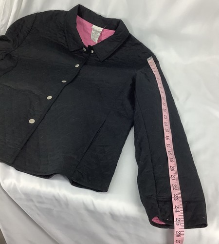 White Stag Jacket Womens Large Black Pink Quilted Lightweight TMH250201/TB2 - Picture 8 of 10