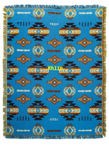 "Southwest Native American Druck gewebter Jacquardwurf 50""x60" - Bild 10 von 18