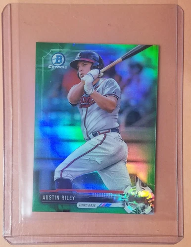 2017 Bowman Chrome Mini Austin Riley Green Refractor 44/99