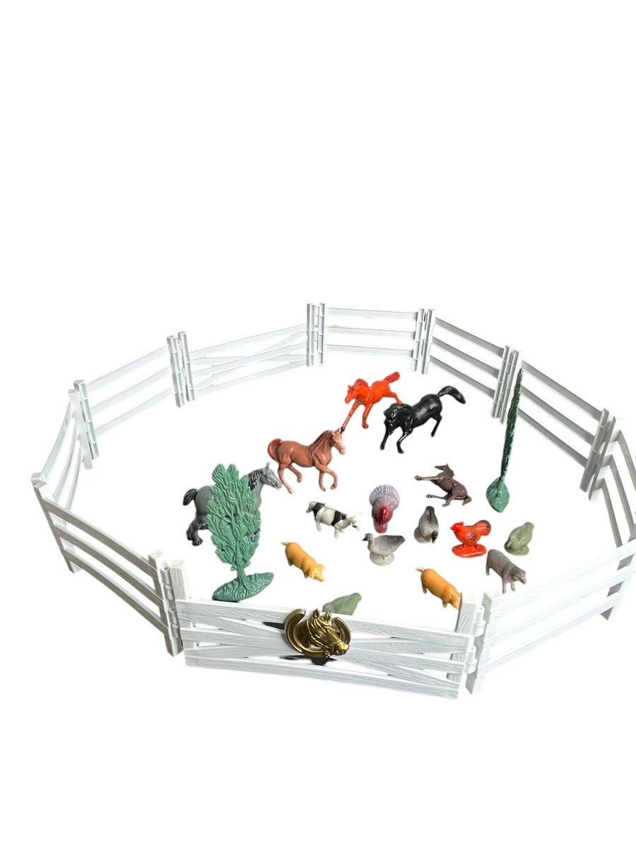 Vintage Stable And Horse Playset Missed Horse And Animal Lot | eBay