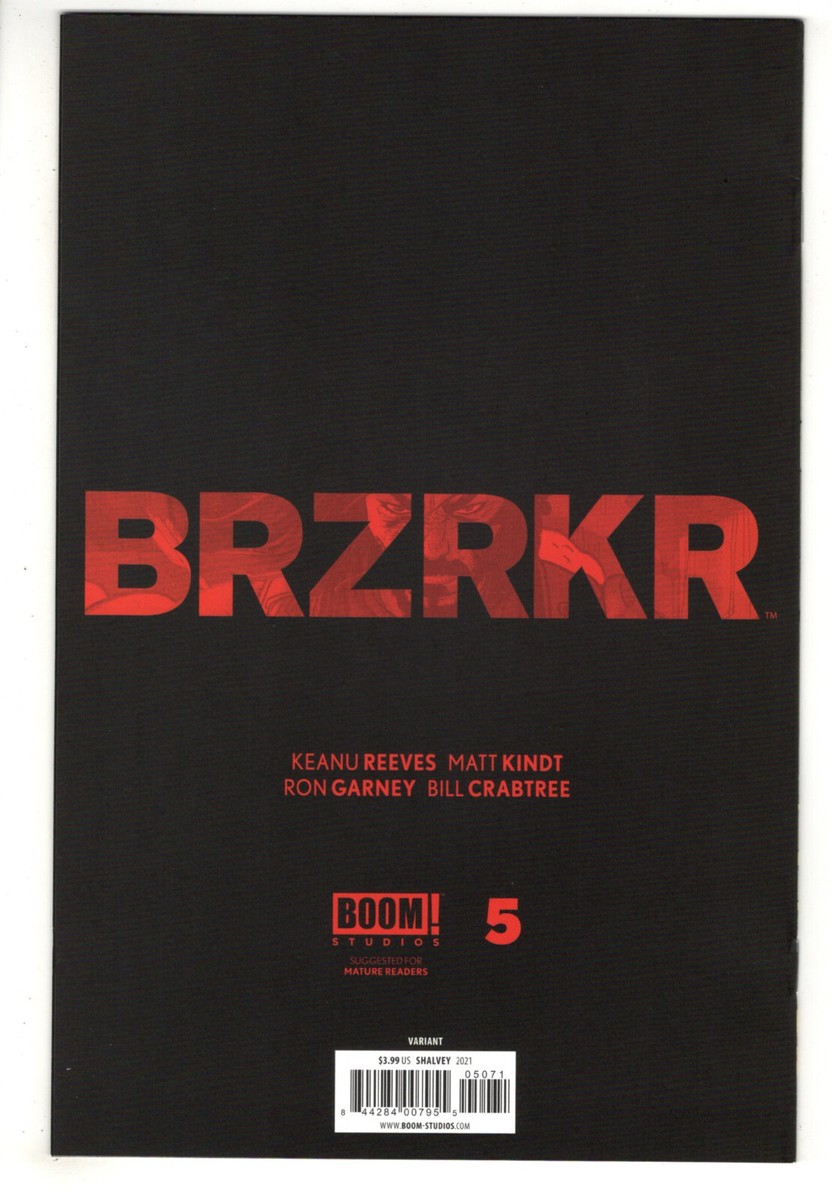 BRZRKR #5 (2021) - GRADE NM - LIMITED 1:100 INCENTIVE