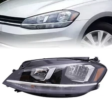 For 2018-2020 Volkswagen Golf & GTI Halogen Headlight Left Driver Side Head Lamp