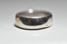 Plain band stacker ring wedding sterling silver women men l