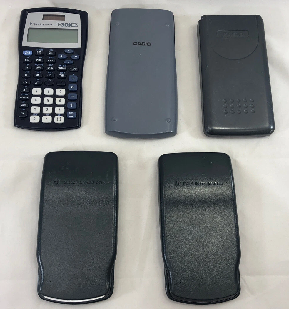 Texas Instruments Casio Calculator Parts or Repair Lot of 5 TI