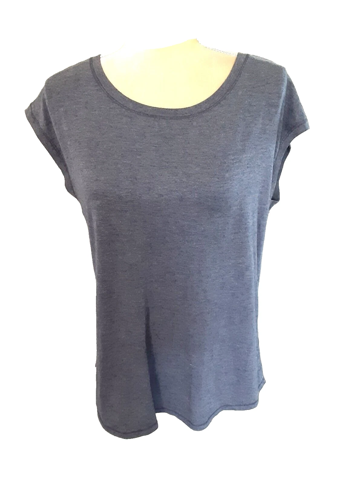 yogalicious sleeveless wrap back polyester blend shirt