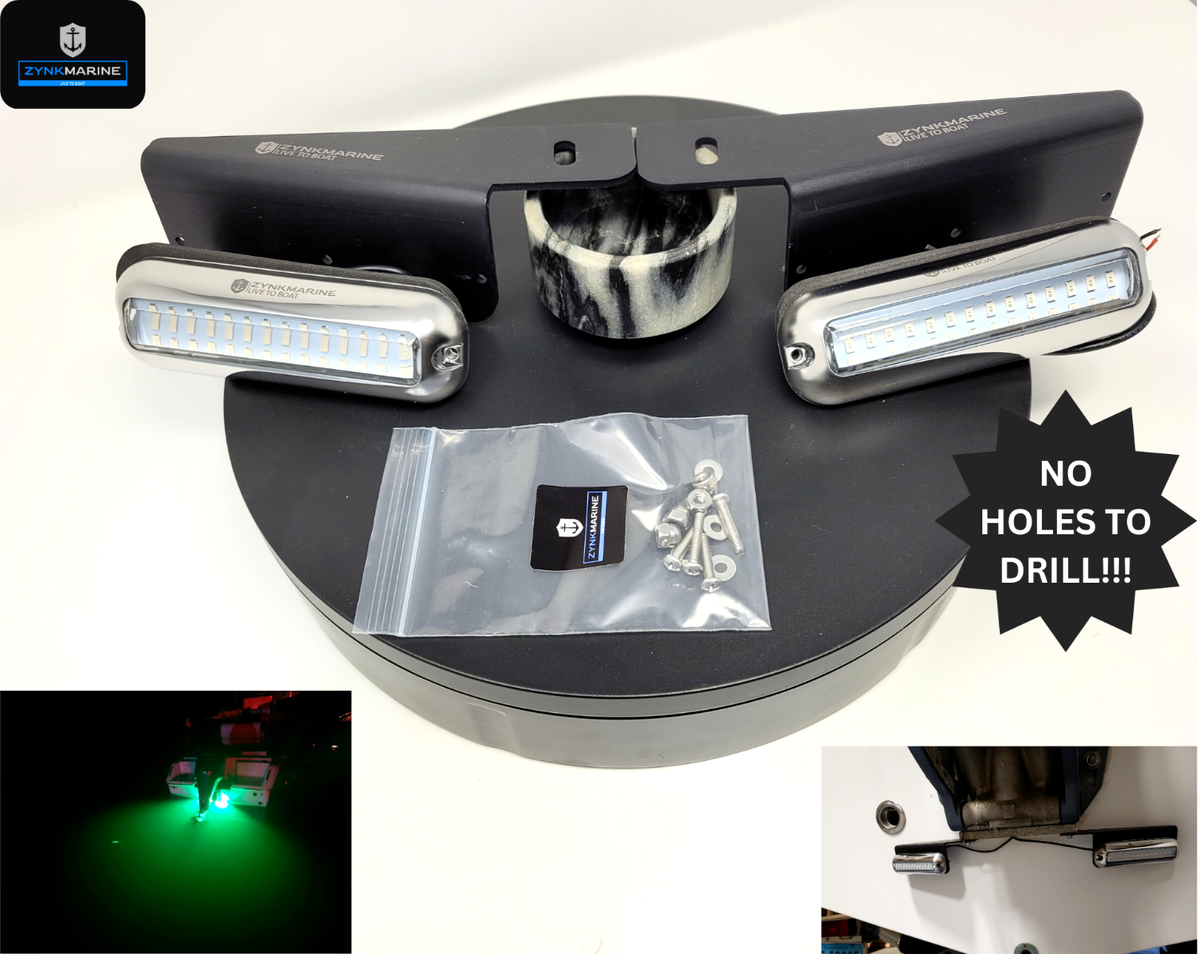 Zynk Marine No Drill Underwater Boat Light System For Suzuki 60