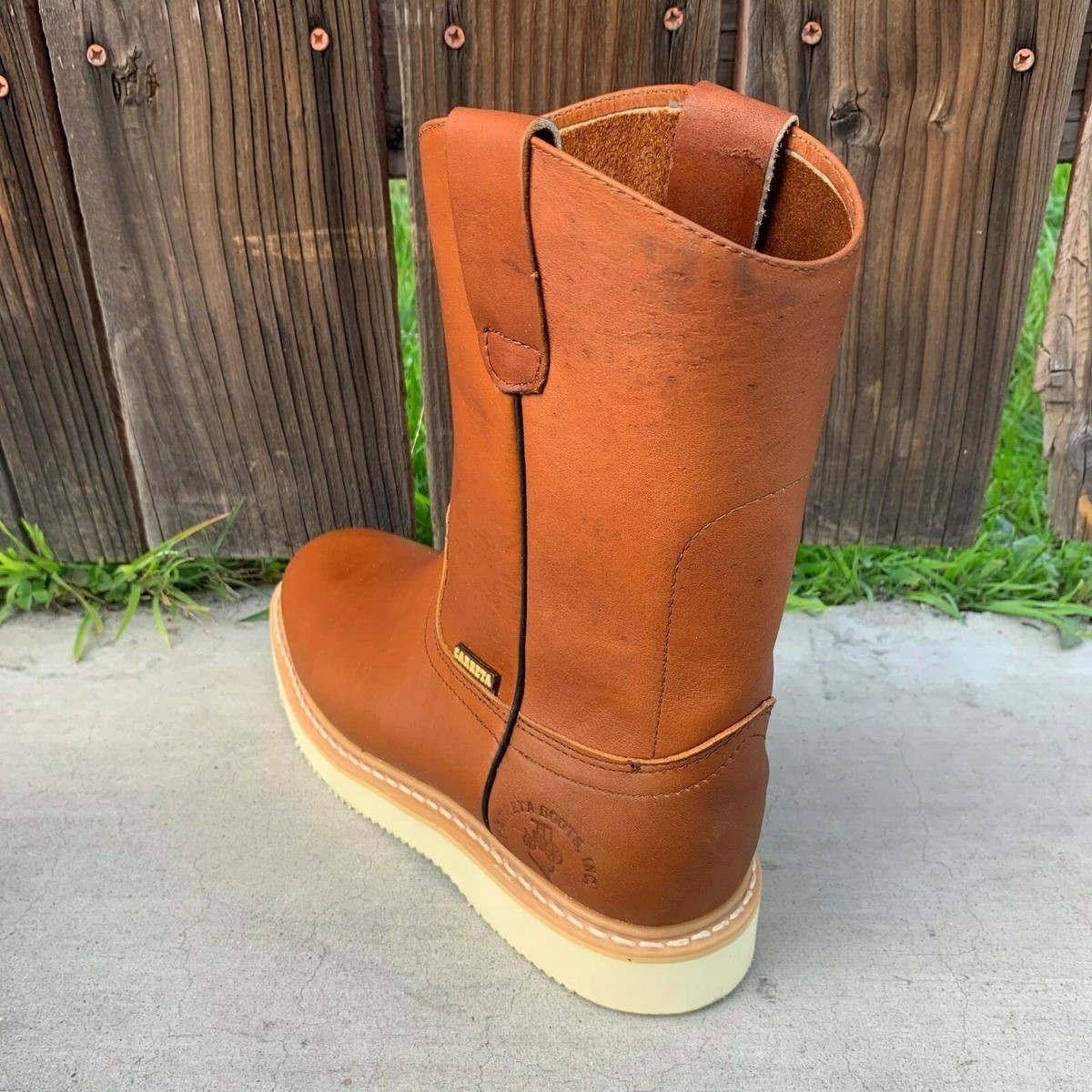 Stivaletti Da Lavoro Uomo Stivali Da Lavoro Uomo In Pelle Marrone - Foto 9