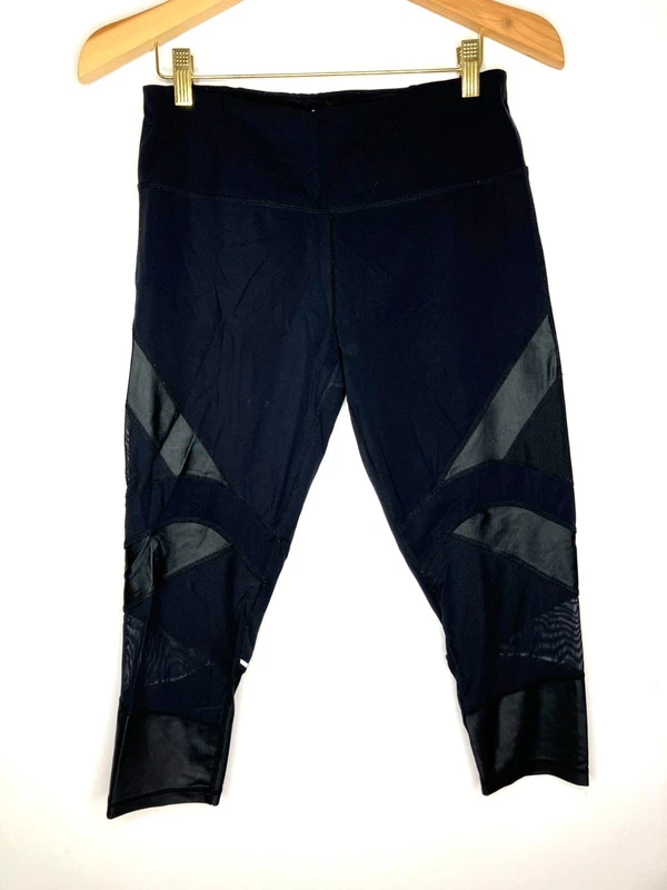 sweaty-betty cropped mesh panel leggings