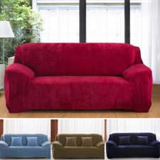 1/2/3/4 Seater Sofa Covers Velvet Slipcover Stretch Protector Couch Cover Decor