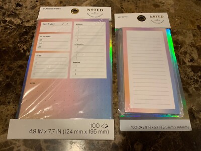 Noted By Post It To Do List Planning Notes 100 Sheets And List Notes Bundle NEW