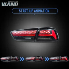 VLAND LED Tail Lights w/Startup Animation For 2008-2017 Mitsubishi Lancer EVO X