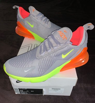 nike 270 grey volt orange