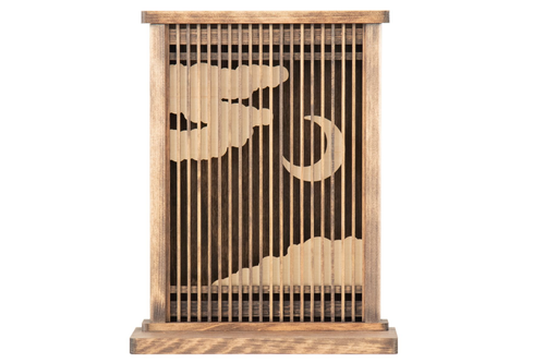 Japanese KAMIDANA Household Shinto Shrine AMATERASU Crescent 12.8"H Wood Altar - Picture 5 of 14