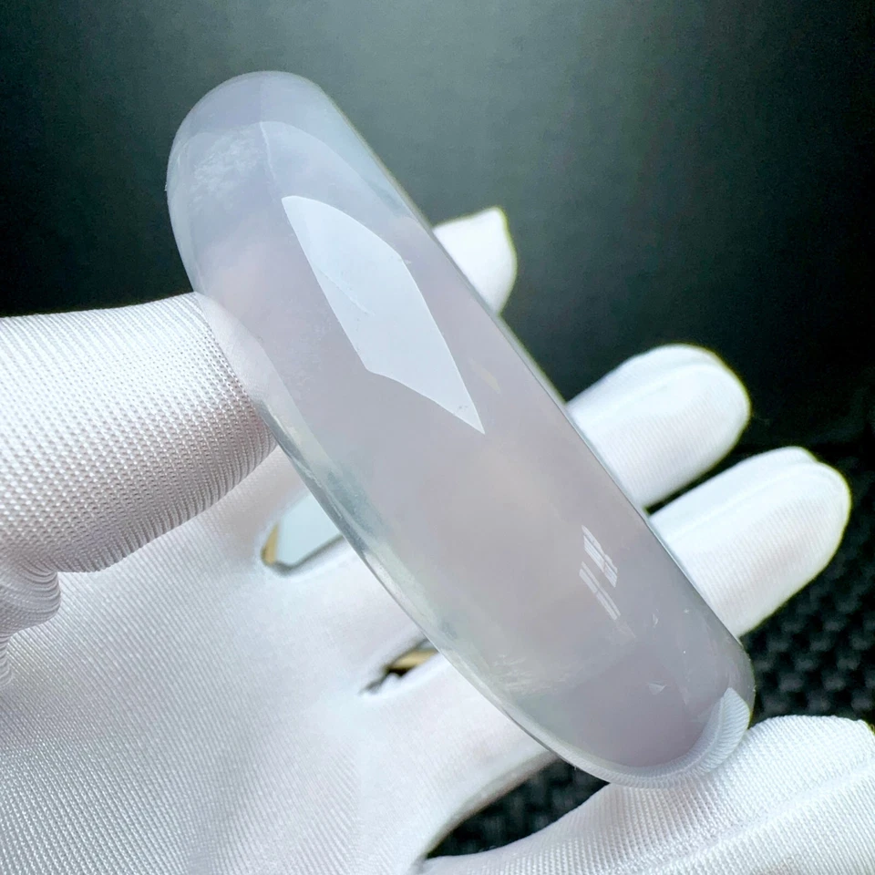 Brazalete Brazalete 64,2 mm Natural Púrpura Transparente Cuarzo Cristal Piedras Preciosas AAA Foto 3 de 4