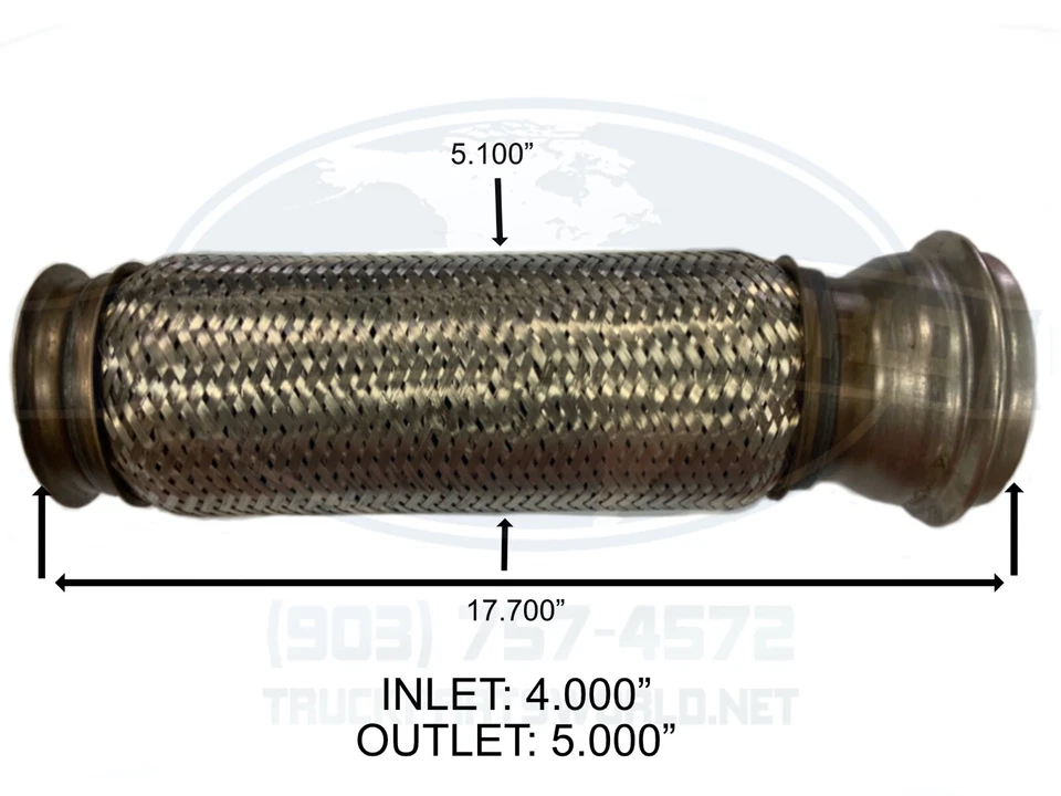 Tubo de escape de acero inoxidable Volvo VNL & Mack 21959393 de Automann 820.B96534P Foto 2 de 4