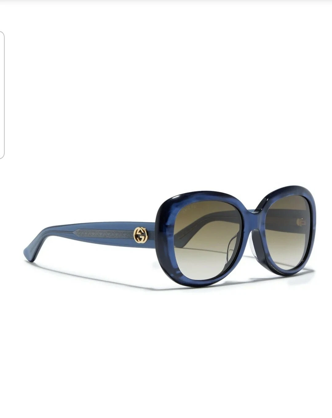 Lunettes de soleil GUCCI monture ronde acétate irisé 