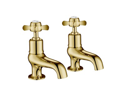JTP Grosvenor Pinch Badewannenarmaturen - Gold (neu mit Karton)