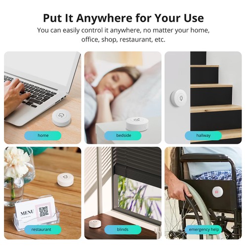 SONOFF SNZB-01P ZigBee WIFI Wireless Smart Schalter Szene Mini Button Controller - Afbeelding 15 van 16