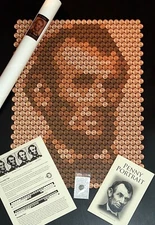 Lincoln Penny Portrait -  A portrait of Abraham Lincoln out of pennies!
