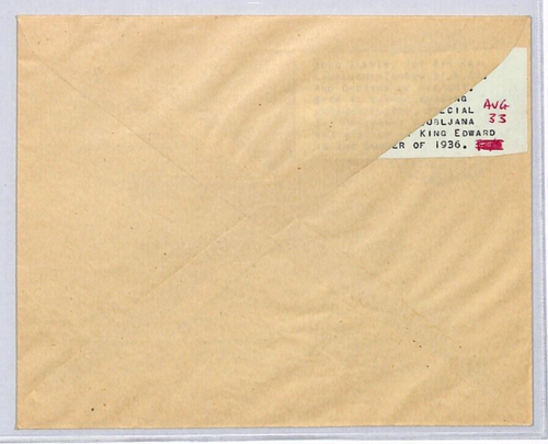 YUGOSLAVIA Slovenia Air FIRST FLIGHT Zagreb Airport Opening 1933 Cover ZN241 - 第 3/10 張圖片