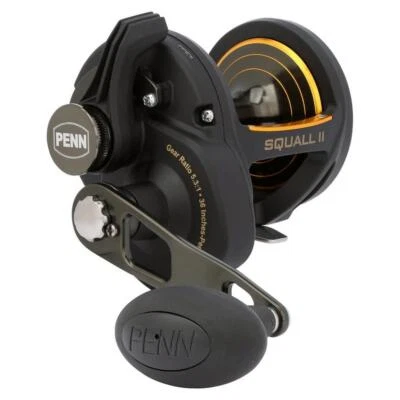 PENN Squall II Lever Drag Reel Multirolle Salzwasserrolle Gr. 25-60 Meeresrolle - Bild 1 von 4