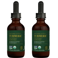 Global Healing Organic Turmeric to Support Joint Mobility - 2 Fl oz (2-Pack)