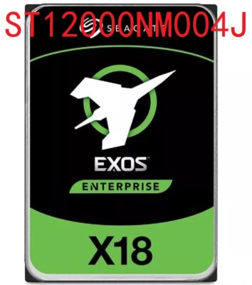New Seagate ST12000NM004J Exos X18 12TB SAS 512E 4Kn 7200RPM 256MB Hard Drive
