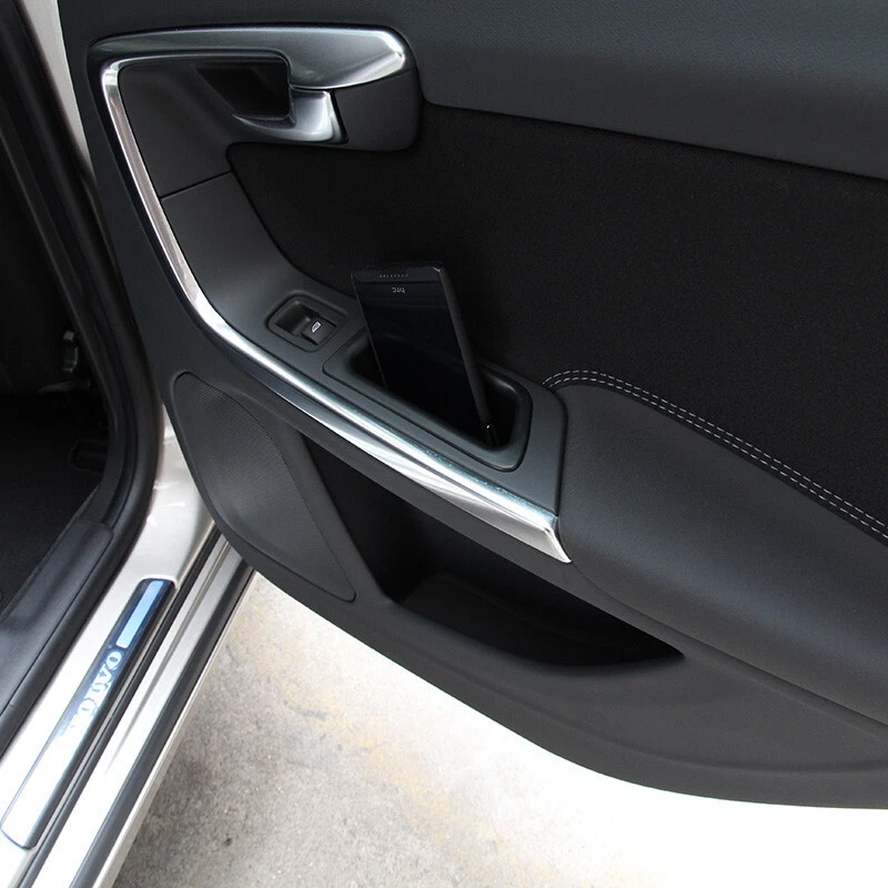 Pair Front Door Storage Container Holder Tray Bin For Volvo S60 V60 2010-2017 Foto 2 de 3