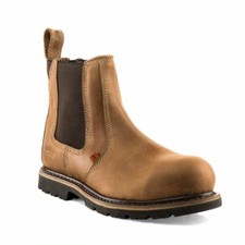 Buckler Dealer Boots B1150 Brown or Tan - Premium Safety Slip on Boots Buckbootz