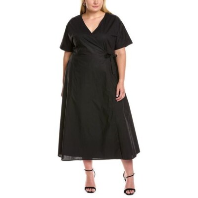 MARINA RINALDI  COTTON Wrap Dress  PLUS size (MR 33) Usa W24-It62_ De54_ Uk28