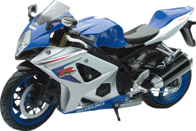 NEW RAY TOYS Suzuki GSX-R1000 Sport Bike - 1:12 Scale - Blue