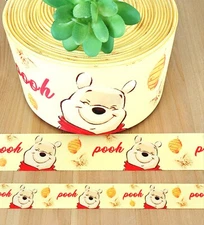 7/8, 1.5 & 3" (1 YD) Winnie The Pooh Grosgrain Ribbon Bee Hive Butterfly