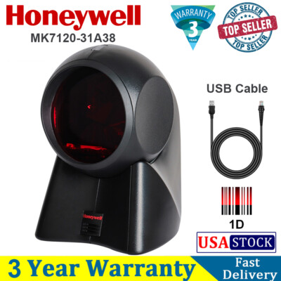 Honeywell Orbit MK7120-31A38 Barcode Scanner USB Hands-Free 1D Bar Code Scanner