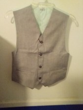 Calvin Klein boys grey suit waistcoat SZ L