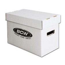 Lot of 5 BCW Short Cardboard Comic Book Storage Boxes box holds 150-175 comics