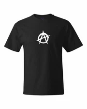 Anarchy Symbol Logo T-shirts S-5XL Quality  shirts