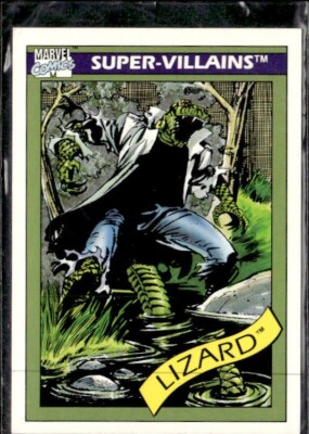 1990 Impel Marvel Comics Super Villains Series 1 Card - LIZARD #67